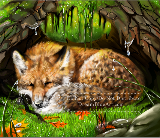 Sleeping Fox - Digital Download