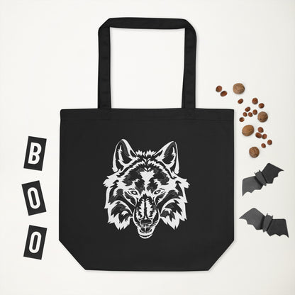 Eco Tote Bag with Wolf Design