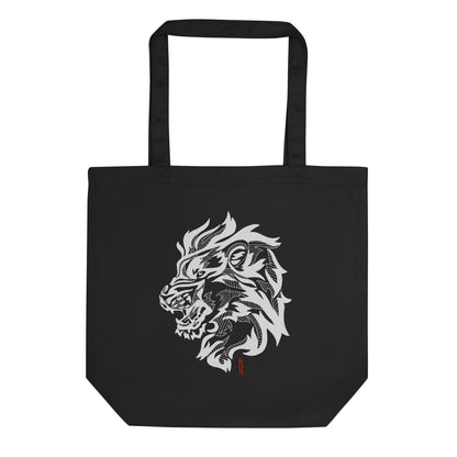 Eco Tote Bag with Wolf Design