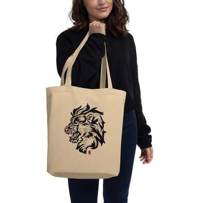 Eco Tote Bag with Wolf Design