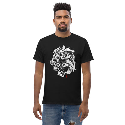 T-Shirt with Animalistic Lion Design