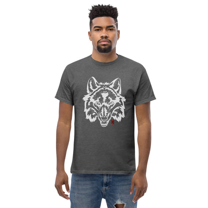 T-Shirt with Animalistic Wolf Design