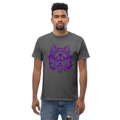 T-Shirt with Animalistic Wolf Design