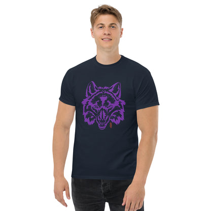 T-Shirt with Animalistic Wolf Design