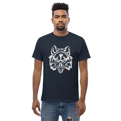 T-Shirt with Animalistic Wolf Design