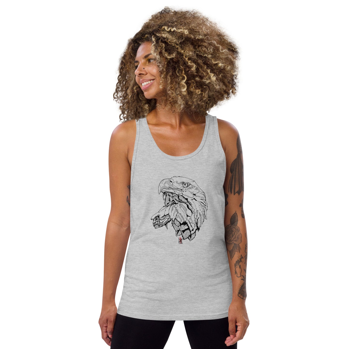 Tank Top with Bold Eagle Design