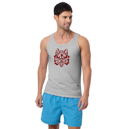 Tank Top with Wolf Design