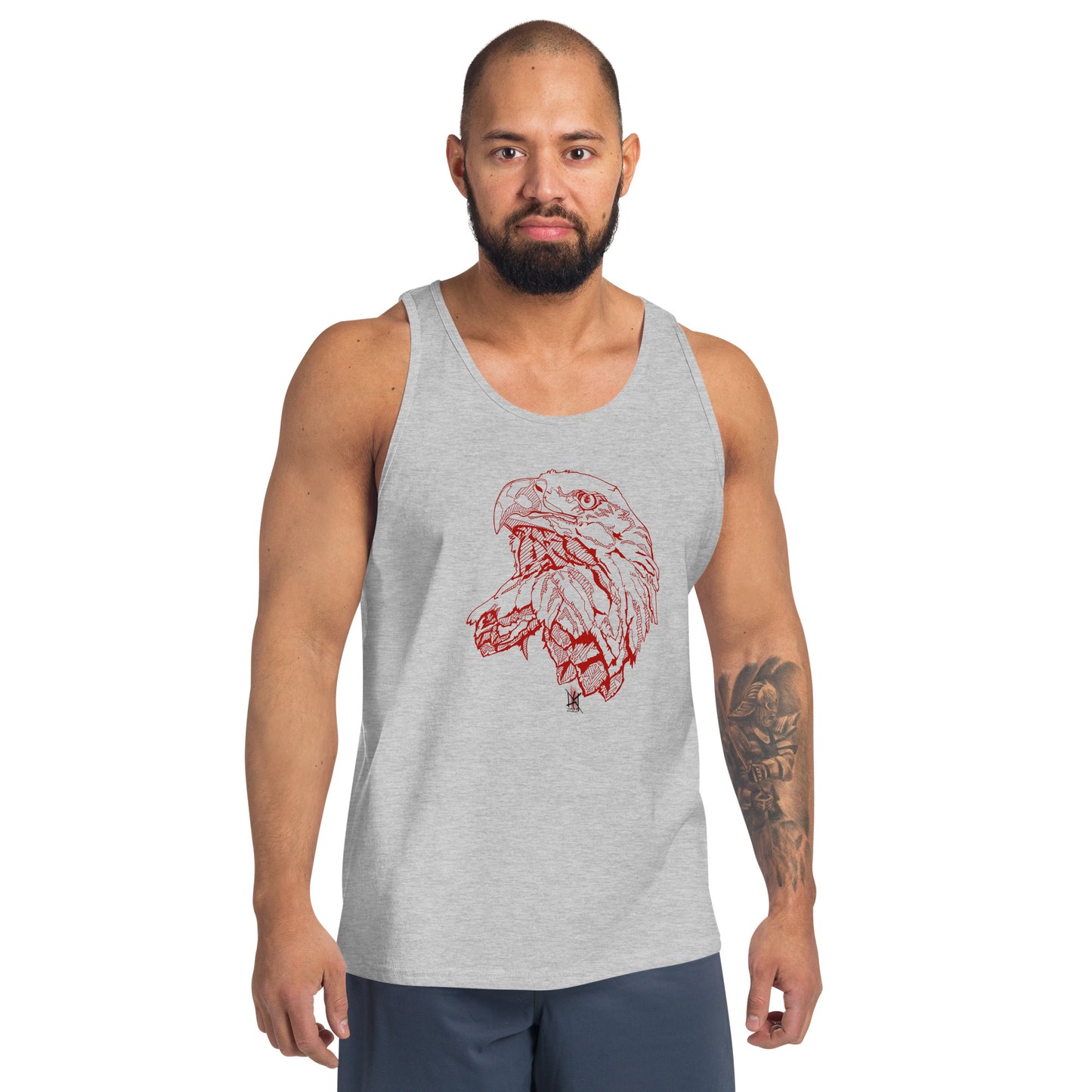 Tank Top with Bold Eagle Design