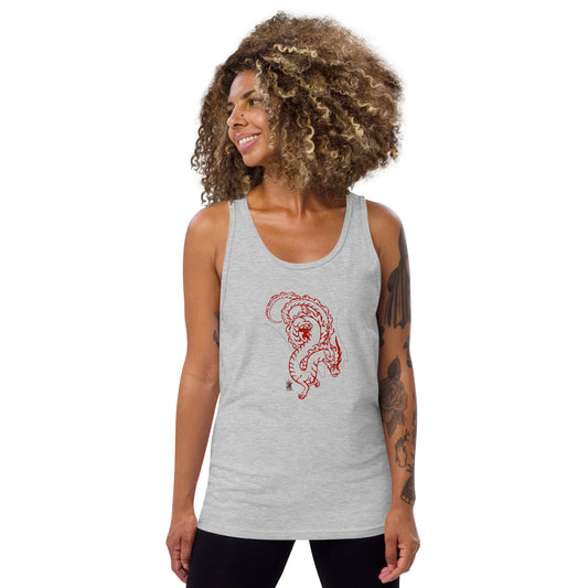 Tank Top with Dragon Design