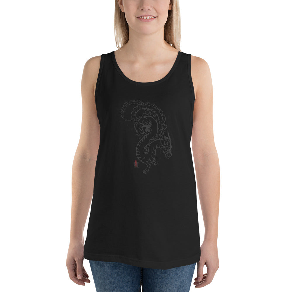 Tank Top with Dragon Design