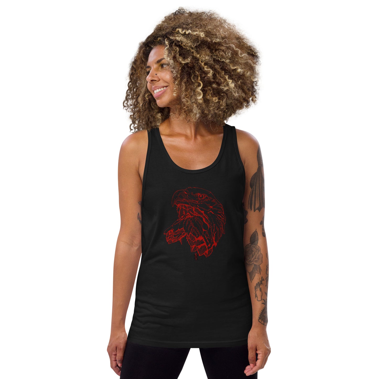 Tank Top with Bold Eagle Design