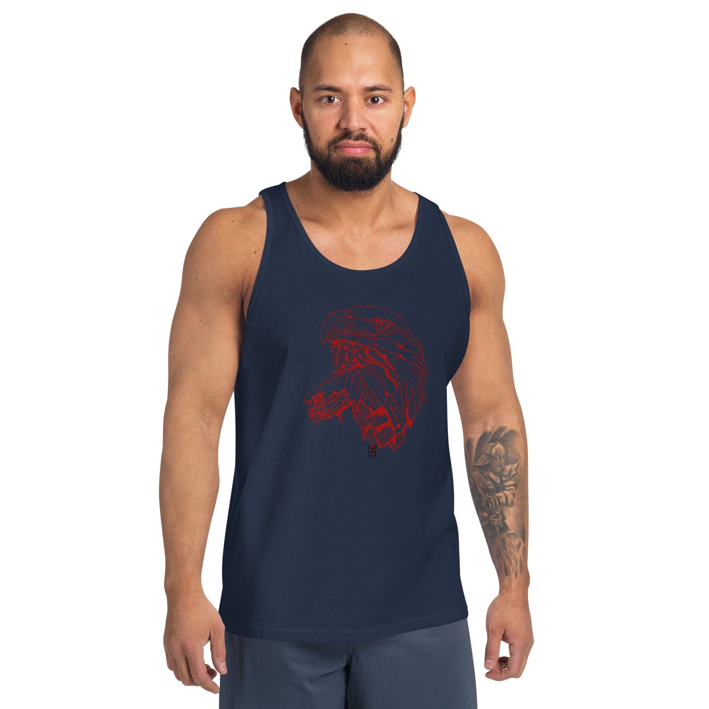 Tank Top with Bold Eagle Design