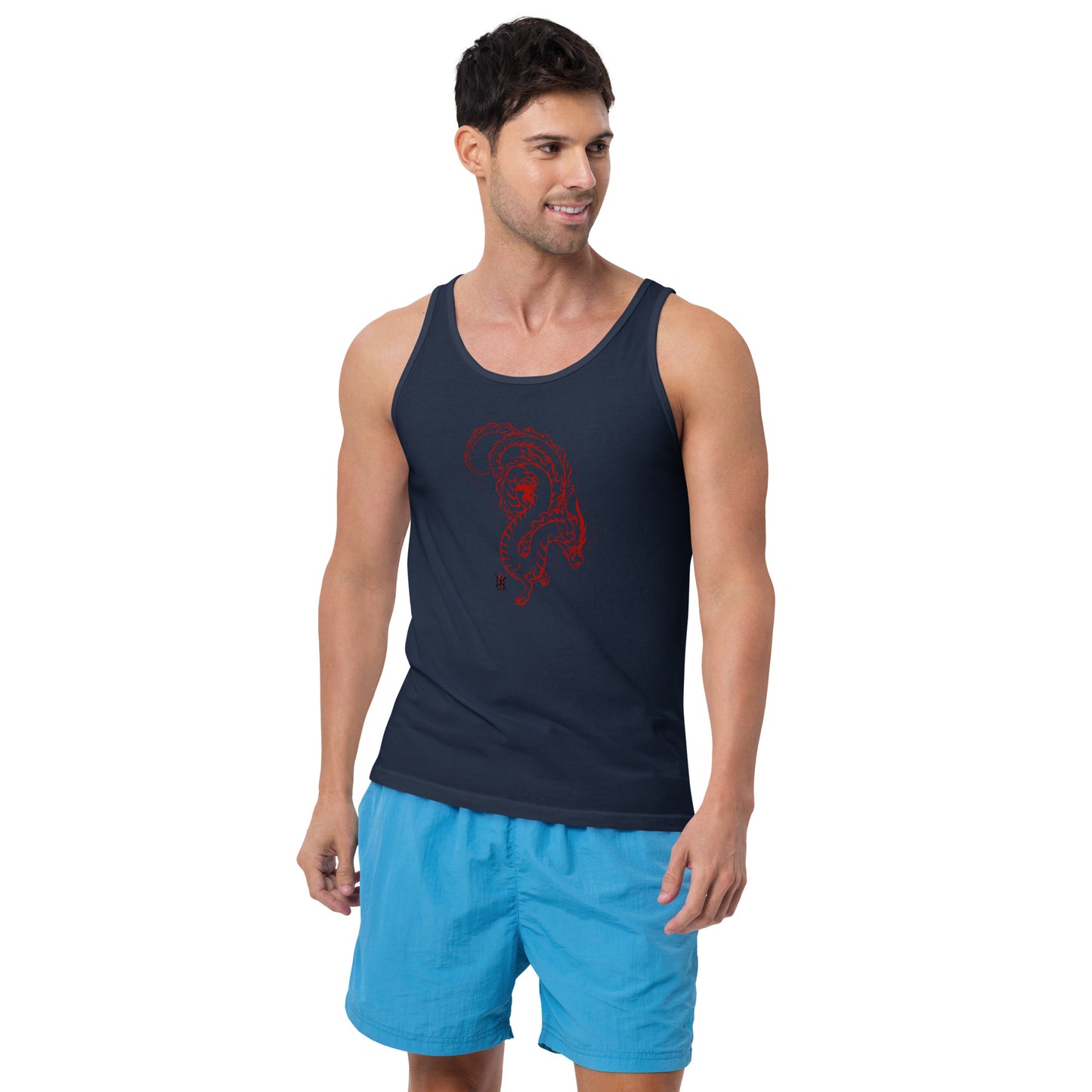 Tank Top with Dragon Design