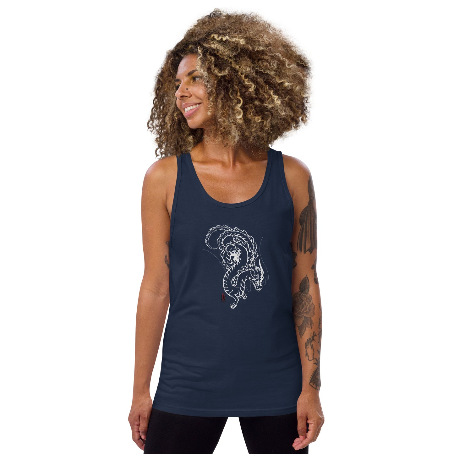 Tank Top with Dragon Design