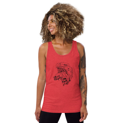 Tank Top with Bold Eagle Design