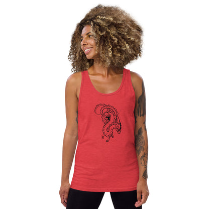 Tank Top with Dragon Design