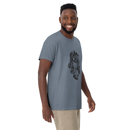 Loose-Fitting 100% Cotton T-Shirt - Animalistic Lion