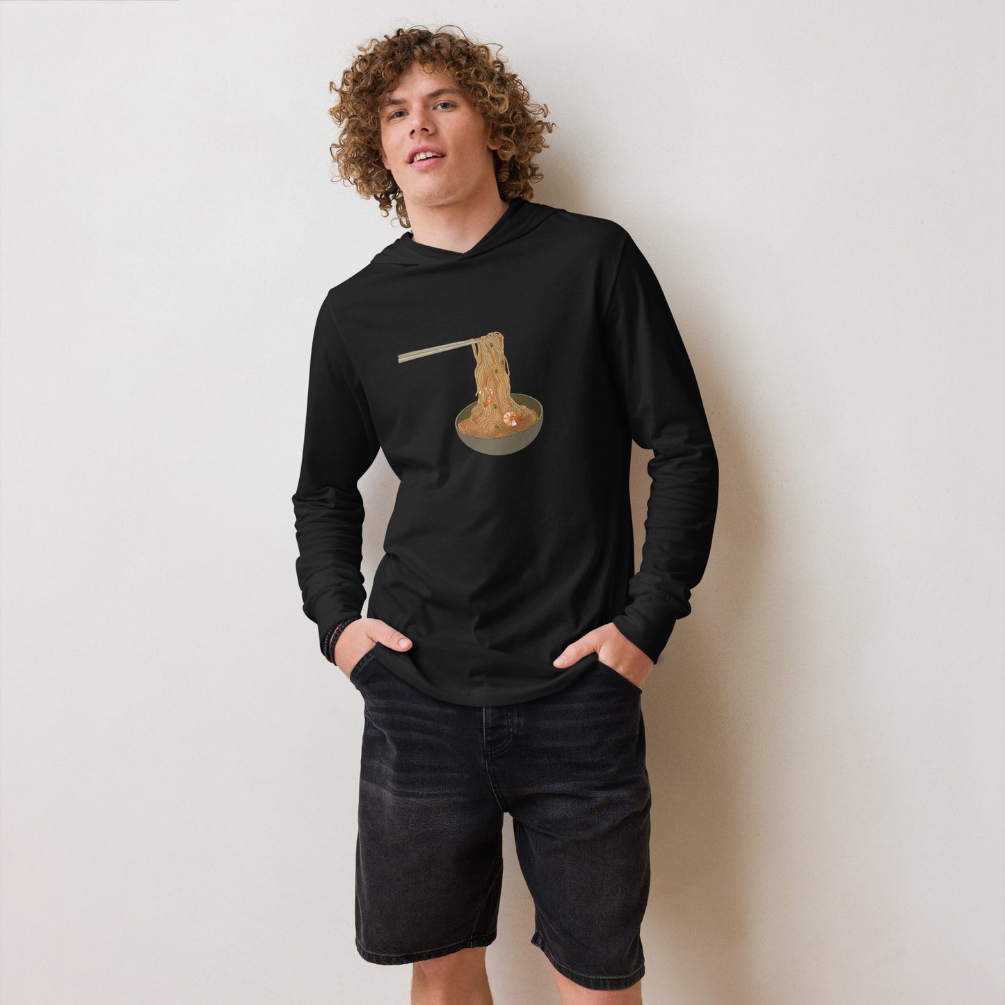 Hooded Long-Sleeve t-shirt - Noodles