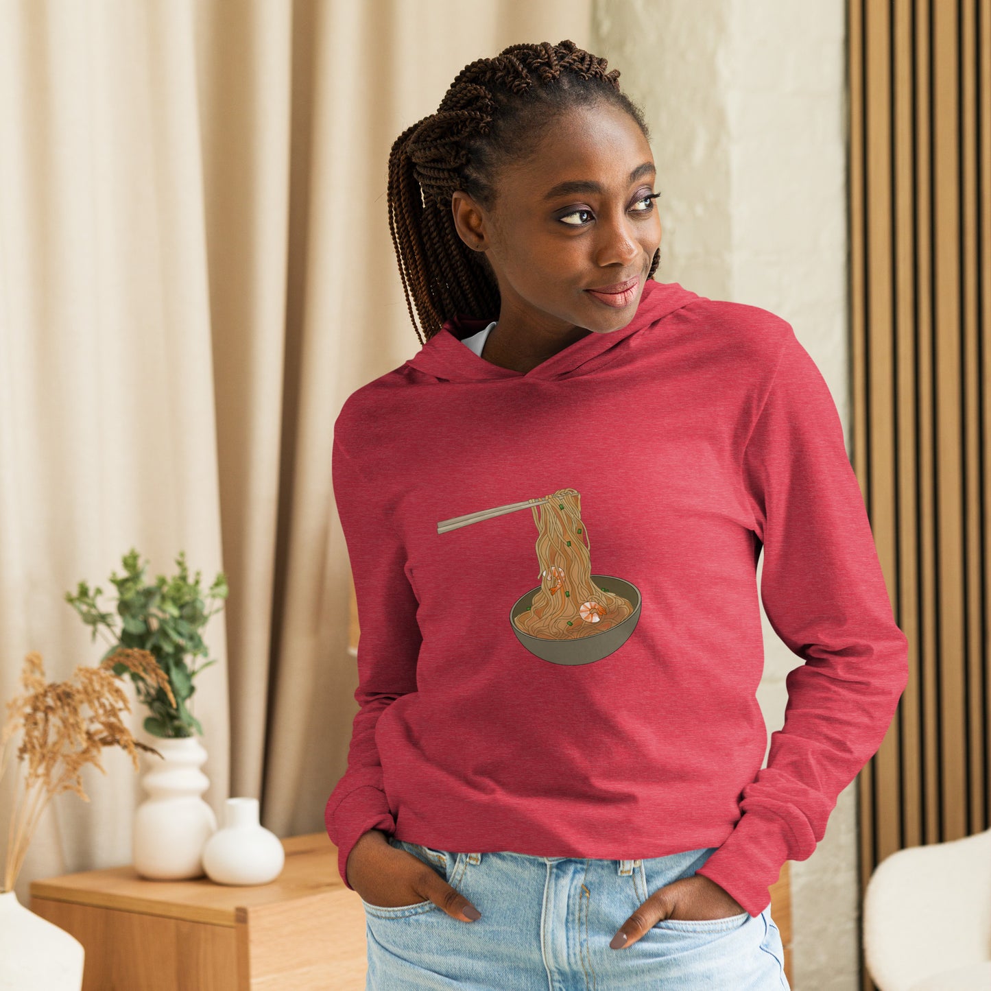 Hooded Long-Sleeve t-shirt - Noodles