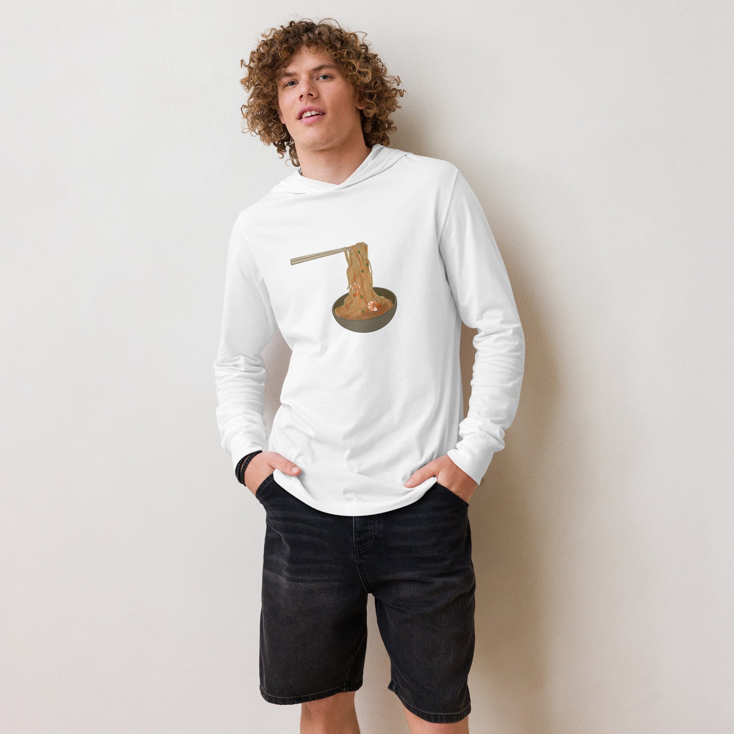 Hooded Long-Sleeve t-shirt - Noodles