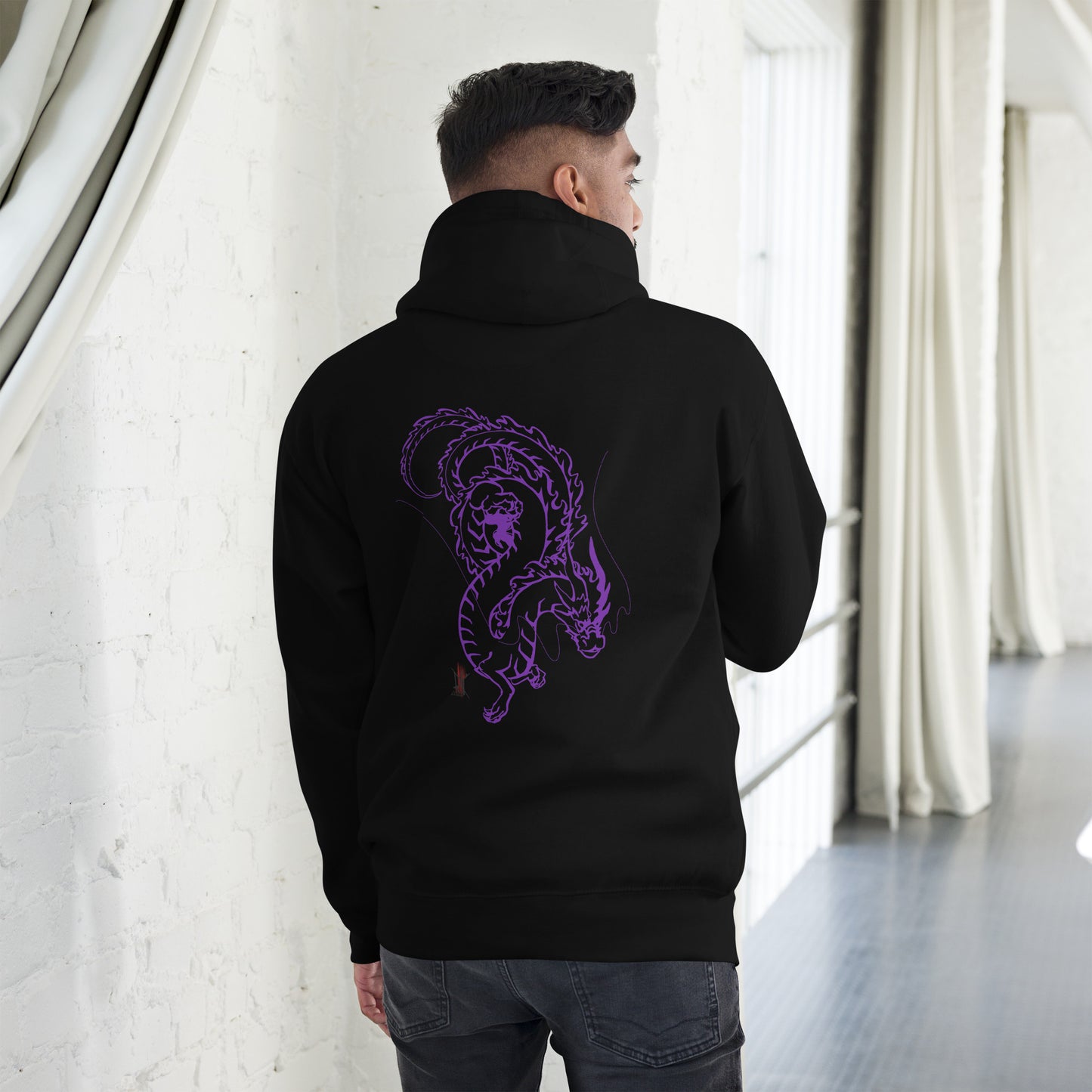 Premium Hoodie with Front/Back DRAGON Design