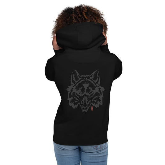 Premium Hoodie with Front/Back WOLF Design