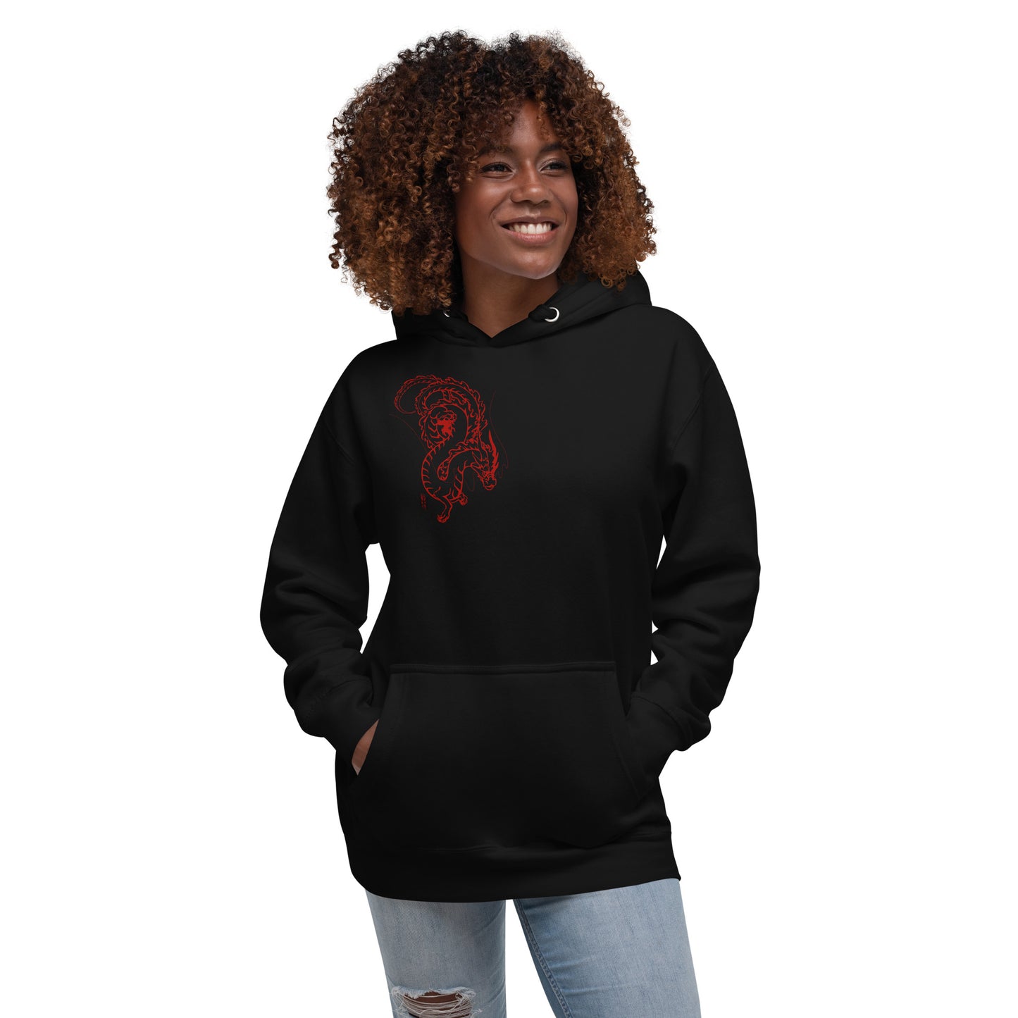 Premium Hoodie with Front/Back DRAGON Design