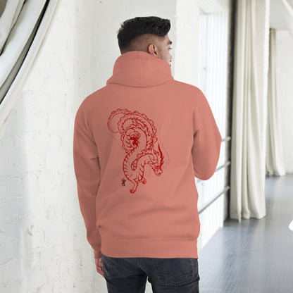 Premium Hoodie with Front/Back DRAGON Design