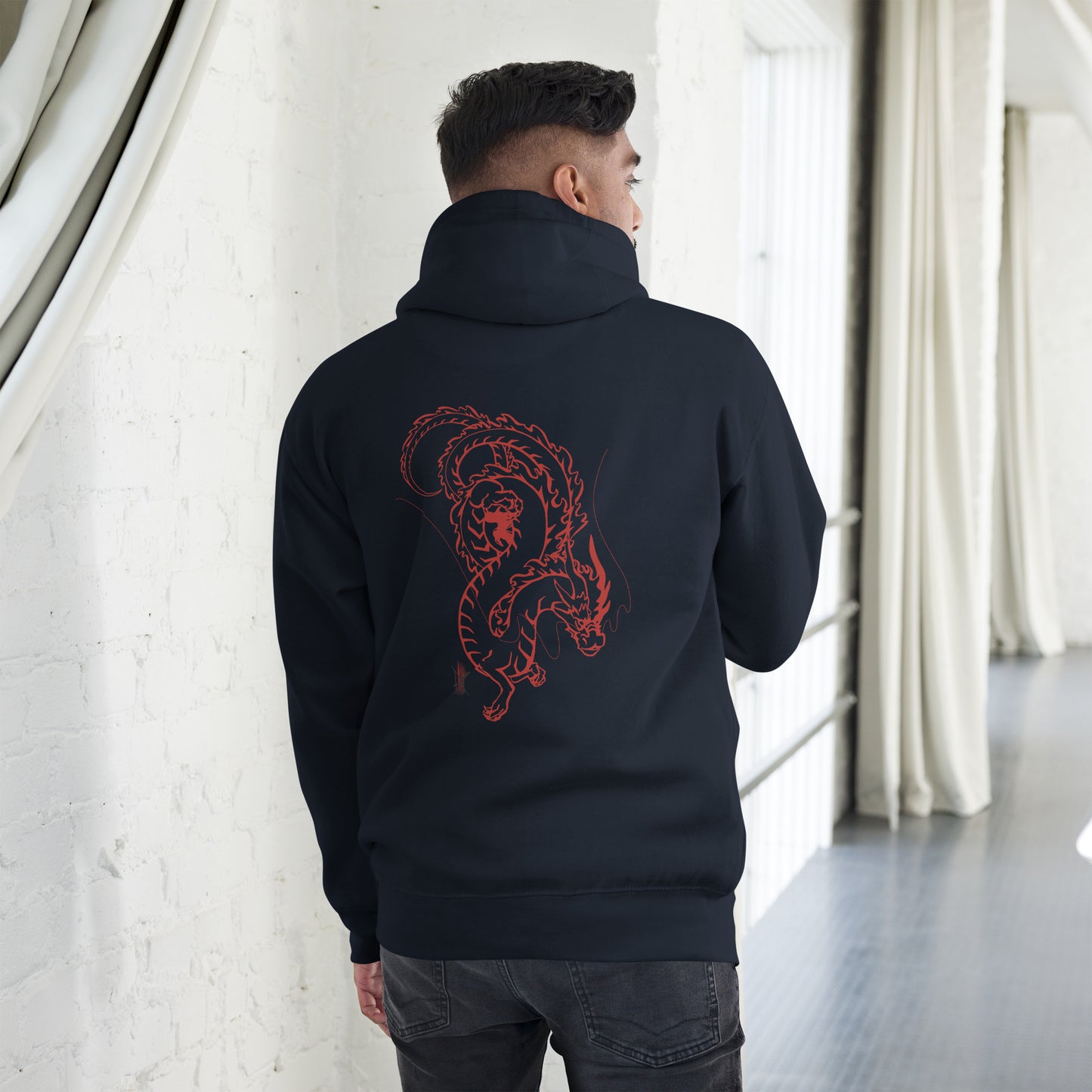 Premium Hoodie with Front/Back DRAGON Design